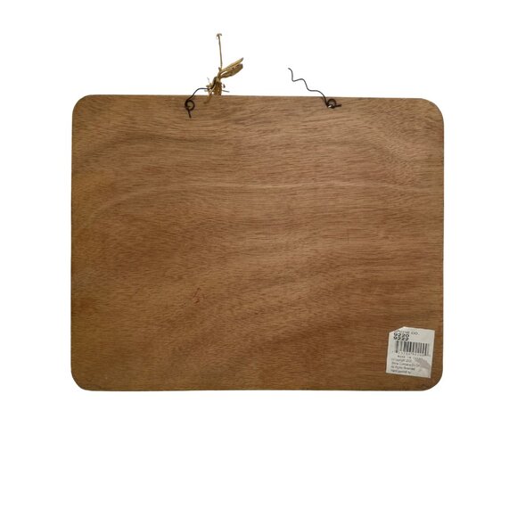 Santa Claus Welcome Sign Hand Painted Wooden 13" X 10" - Picture 2 of 3